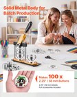 Vevor Button Maker Machine 2 25    58 Mm Solid Metal Pin Maker With 100pcs Parts