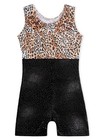 Daxiang Girls Leotards For Gymnastics With Shorts Dancewear Leopard 7-8y