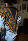 Vintage 70s 80s Dashiki Tunic Shirt Sz S Mexican Folk Boho Kaftan Unisex Top