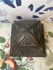 Antique Newel Post Cap Late 1800 s Wood Victorian Salvaged Part 5 1 2    Tall 7    W