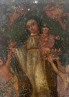 Antique Retablo  Emmaculat Conception  Blessed Mother Mary  Virgin Mary  