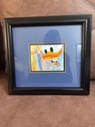 Bhutan 1991 Disney Stamp Block 311 Mnh Mickey Minnie Donald Framed Coa Rare