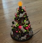 Danbury Mint Maltese Small White Dog Lighted Holiday Christmas Tree   Org Box