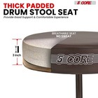 5 Core Drum Throne 3  Padded Comfortable 330lb Capacity Drummer Stool Adjustable