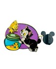 Disney Pin 2023 Loungefly Figaro Cleo Pinocchio Stained Glass Pin-on-pin Htf