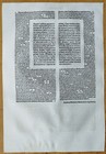 Trenorum - Renner Original Incunable Leaf Biblia Latina Venice Folio - 1482