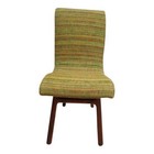 Vintage Danish Modern Solid Teak Bent Back Desk Lounge Side Dining Chair