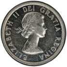 1953 Canada Silver Dollar     Pcgs Ms-61     Nfc Gold Shield     Swl strap Variety
