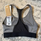 Adidas Girls Sports Bra Dark Grey Heather Black Xs 129535241 New