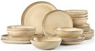  Dinnerware Sets For 8  24pcs Stoneware Dinner Dish 8 Set  24pcs  Cream Khaki