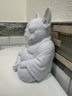 French Bulldog Buddha 6    Chunky Fat Statue Meditating Zen Figurine Desk Decor