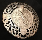 Antique Chocolatier Brooch Ooak Ornate Lace Cocoa Tree Molinillo 900 Nt Sterling