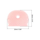 5 X Key Cap Cover Semicircle Key Identifier Tags Light Pink