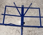 Guardian Collapsible Music Stand Blue Expandable Adjustable Height Carrying Bag
