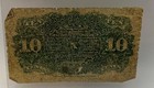 1863 United States 10 Cent Fourth Issue Fractional Currency Note 