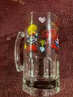 Vintage Nintendo Super Mario Bros 2 1989 Beer Stein Mug Glass Original