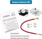 3403585 4531017 Dryer Heating Element Thermostat For Whirlpool Kenmore Maytag