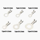 Non Insulated Tinned Copper Ring Terminal Crimp Connectors M3 M4 M5 M6 M8