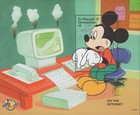 St  Vincent Mickey On The Internet Computer Souvenir Sheet Mint Nh