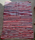 Lot Of 3 Woven Striped Throw Blankets  Throw Size  Multicolor  Rectangular