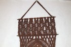 Vintage Macrame 1970s Wall Art Boho Brown 56  By 18  Hippie
