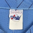 Majestic Vintage New York Yankees Baseball Pinstripe Jersey Mens Large Blue Mlb