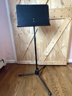 Excellent Condition Metal Adjustable Foldable Tripod Sheet Music Stand Portable