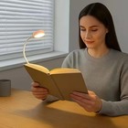 Flexible Rechargeable Led Book Light With 3 Light Modes Easy Clip Reading Lamp