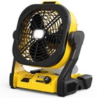 Cordless Fan For Dewalt 20v Li-ion Battery Portable Jobsite Camping Fan 4 Speed