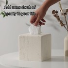 Tissue Box Cover Square  Resin Facial Tissue Holder Covers Toilet Paper Holde   
