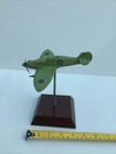 Preloved Ww2 Trench Art Wooden Military Raf Spitfire Model On Wooden Stand