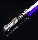 Star Wars Luke Skywalker Rgb Lightsaber Silver Metal Light Replica