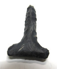 Authentic Indian Arrowhead Projectile 2   Stone Drill Black Obsidian  T Shape 