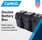 Double Battery Box   Safely Stores Rv  Automotive  And Marine Batteries  