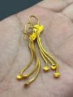 Wonderful Stunning Antique 22k Gold Gilding Unique Vintage Earring