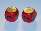 Skull Dice Vintage 1988 Nice Dice Company Koplow Games Inc Set Of 2 Made In Usa