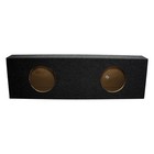 Dual 10  Subwoofer Regular Standard Cab Truck Sub Box Enclosure Speaker Slim