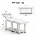 Folding Heavy Duty Massage Table Facial Bed Salon Beauty Spa W chest Hole Gray