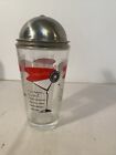 Vtg Mcm Libbey Barware Coctail Shaker Mixer Recipe Martini Gimlet Negroni Cosmo