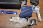 Tumi For Delta Black Amenity Kit Small Zippered Soft Travel Case Toiletry -lot B