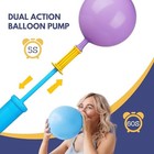  Balloon Pump Hand Held  Two-way Dual Action 2 Pack Long Nozzle Balloon Pump