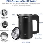 2 Year Warranty  black   120v 800w  Auto Shut-off   Boil-dry Protection  Double