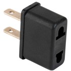 2pcs Eu Euro Europe Us Usa Power Jack Wall Plug Converter 2-prong Travel Adapter