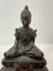 5 Inch Thai Burmese Buddha Phra Lanna Northern Buddhist Antique Cast Metal