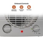 Indoor Space Heater  Portable  Fan Forced  Electric  Adjustable Thermostat  O   