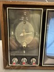 Vintage  J c  Penney Solid State Tv And Alarm Clock Wood Case Turns On Read