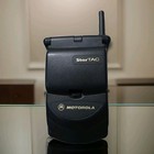 Vintage Motorola Startac Dual Band Flip Phone Oem Batteries  Wall Charger Tested