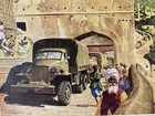 1944 Studebaker Truck  Print Ad Mighty Allied Armies Mass In India