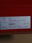 Copal 229 Flip Clock Red Showa Retro Ac100v Alarm Tested Working From Japan