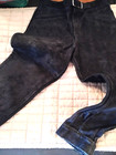 Us  Boys Sz  6 Oktoberfest germany trachten suede Lederhosen longer w belt Black